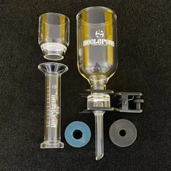 GLASS MICROFILTRATION SYSTEM (GRAD. TUBE, FUNNEL, CLAMP, SMALL FILTER BASE)