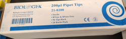 BIOLOGIX 200 UL PIPET TIPS #21-0200 CASE OF 10 NEW UNOPENED BG