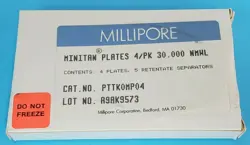 NIB MILLIPORE 4/PK PTTK0MP04 MINITAN PLATES 30,000 NMWL