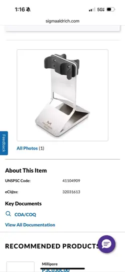 PCX001 MILLIPORE SHARE PELLICON® CAPSULE STAND