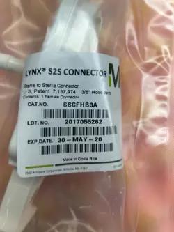 LOT OF 21 NEW - MILLIPORE SSCFHB2A LYNX S2S GAMMA / AUTOCLAVE CONNECTOR