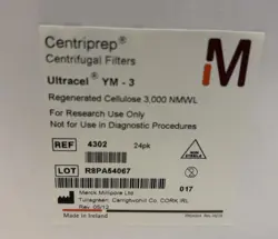AMICON MILLIPORE CENTRIPREP YM-3, 3KDA CUT-OFF CENTRIFUGAL FILTERS
