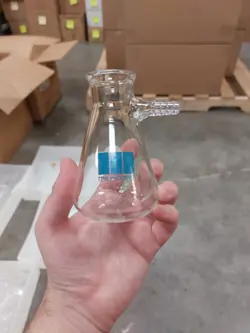 (LOT OF 3)  MILLIPORE 100ML GRADUATED FILTERING FLASK