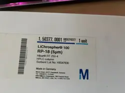 NEW HPLC CARTRIDGE EMD MILLIPORE 1.50377.0001 LICHROSPHER LICHROCART 100 RP-18