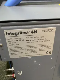 MILLIPORE INTEGRITEST 4N AUTOMATIC FILTER INTEGRITY TEST INSTRUMENT