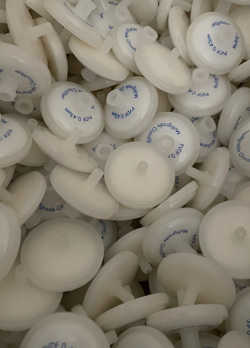 SYRINGE FILTER, LOT OF 100, PVDF GLASS, MILLIPORE MILLEX, 25MM, 0.45M, FILTERS