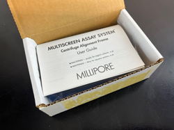 MILLIPORE MULTISCREEN ASSAY SYSTEM CENTRIFUGE ALIGNMENT FRAME, SET OF 4 BLUE NEW