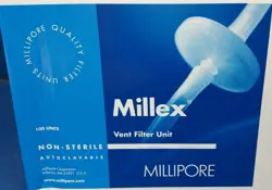 100 - MILLIPORE MILLEX-FH PTFE MEMBRANE FILTER FOR VENT OR VACUUM - 50MM 0.45 µM