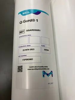SET OF 2 - MILLIPORE Q-GARD 1 PURIFICATION CARTRIDGE FOR MILLI-Q QGARD00R1