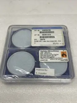 NEW SEALED MILLIPORE HABG04700 MEMBRANE FILTERS, 0.45UM, GRIDDED, (PACK OF 100)