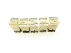 OMRON H3CA-8 TIMER WITH SOCKET BASE 250VAC 3A 8 PIN LOT OF 5