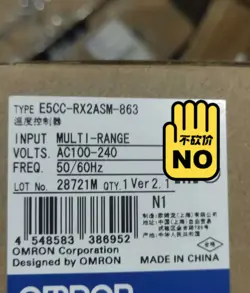 OMRON E5CC-RX2ASM-863 TEMPERATURE CONTROLLER 100-240VAC NEW FREE SHIP