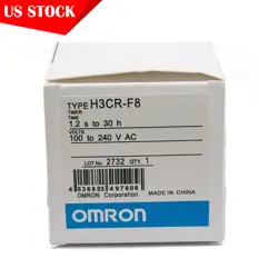OMRON PLC TWIN TIMER H3CR-F8 100-240V AC NEW IN BOX 1 YEAR WARRANTY