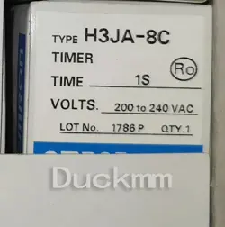 1PC NEW OMRON H3JA-8C DELAY TIMER 200-240VAC FAST SHIP