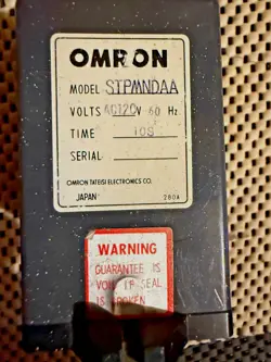 OMRON STPMNDAA TIMER, 10-SEC. MOTOR DRIVEN, 120 VAC