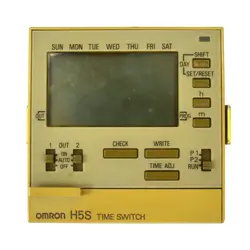 OMRON NOMATSU H5S-B PANEL MOUNT TIME SWITCH 24-PROGRAM STEPS 15A 250VAC