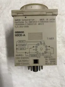 OMRON H3CR-A 100-240 VAC MULTIFUNCTIONAL ANALOG TIMER 0-12 SEC