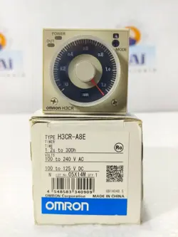 OMRON H3CR-A8E SOLID STATE MULTIFUNCTIONAL TIMER 1.2S-300H 100-240VAC 100-125VDC