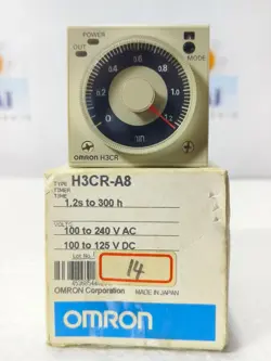 OMRON H3CR-A8 SOLID STATE MULTIFUNCTIONAL TIMER 1.2S-300H 100-240VAC 100-125VDC