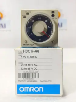 OMRON H3CR-A8 SOLID STATE MULTIFUNCTIONAL TIMER 1.2S-300H | 24-48VAC | 12-48VDC
