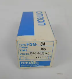 OMRON H3G-8A PLUG-IN TIMER 110/120V NEW IN BOX