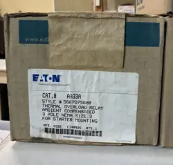 NEW IN SEALED BOX - 2 EATON BA33A AND 1 AA33A STARTER OVERLOAD A200