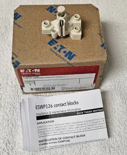 NEW EATON CROUSE-HINDS ESWP126 UNIVERSAL PUSHBUTTON SWITCH CONTACT BLOCK 600V