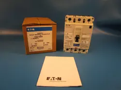 EATON FD3100V MOLDED CASE BREAKER, 3P 100A 600V 50/60HZ
