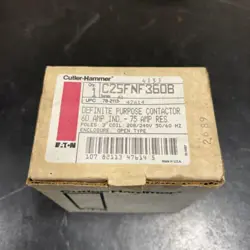 EATON CUTLER HAMMER DEFINITE PURPOSE CONTACTOR - C25FNF360B