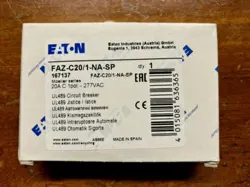 EATON 20A 1-POLE FAZ-C20/1-NA-SP 167137 MINIATURE CIRCUIT BREAKER