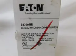 B330AND DISCONNECT SWITCHES