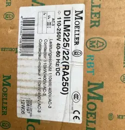 ONE NEW EATON MOELLER DILM225/22(RA250) 110-250V AC CONTACTOR