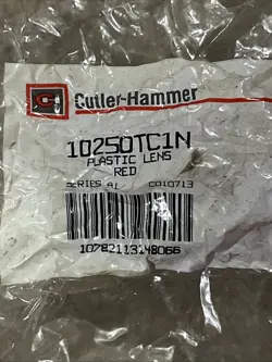 LOT OF 6 EATON CUTLER HAMMER 10250TC1N PUSH BUTTON LENS PLASTIC RED 30.5MM