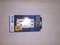EATON GFCI DUPLEX RECEPTACLE TRSGF15 15A 125V AC/CA 60HZ 2POLE 3WIRE