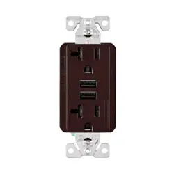RECEPTACLE 20A/125V BROWN