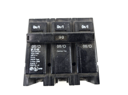 EATON BR390 PLUG-ON MOUNT TYPE BR CIRCUIT BREAKER 3-POLE 90 AMP 240 VOLT AC