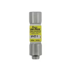 EATON BUSSMANN LP-CC-5 CC CLASS, TIME-DELAY, 5A, 600V AC, NON-INDICATING