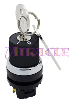 1PC NEW FOR EATON SELF-LOCKING KEY SELECTOR SWITCH A22-RS/K10