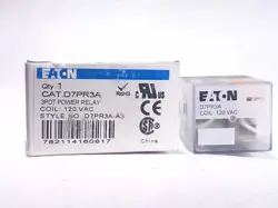 EATON D7PR3A 3PDT POWER RELAY 120VAC COIL
