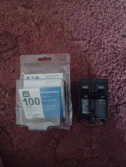 EATON CH BR2100 C2100 100 AMP 2 POLE 120/240V CIRCUIT BREAKER