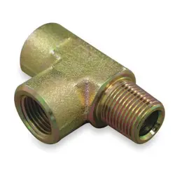 EATON AEROQUIP 2092-4-4S ADPT, MNPT-FNPT, 1/4-18, TEE, 1.76IN