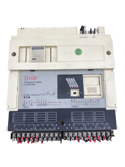 EATON D100 D100CRA28 SERIES A1 28 I/O RELAY OUTPUT PROGRAMMABLE CONTROLLER