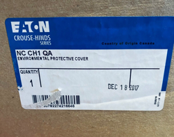 EATON NCCH1QA CONTROL STATION COVER SINGLE GANG NEW IN BOX READY TO SHIP
