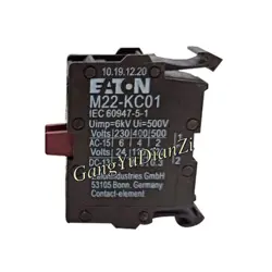 1PCS NEW FOR EATON MOELLER M22-KC01 CONTACT NC