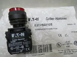 EATON E22TB2X10B RED ILLUMINATED PUSHBUTTON