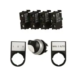 NEW EATON M22-WK3-K22-P 3 POSITION MOMENTARY SELECTOR SWITCH ASSEMBLY KIT
