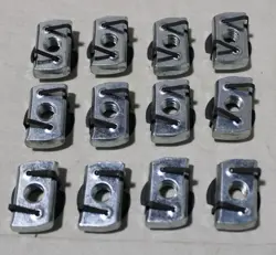 LOT OF 12 EATON COOPER TN228 ZN B-LINE TWIRL NUT 3/8 INCH ZINC PLATED