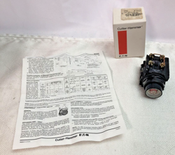 EATON E34FPB24, PUSHBUTTON CORROSION RESISTANT INDICATING LIGHT COMPONENT B2