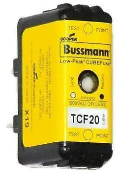 EATON BUSSMANN TCF20, 20AMP (20A) 600V SLOW BLOW CLASS CF CUBE BLADE FUSE