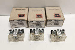 LOT OF 3 NEW IN BOX! EATON CUTLER-HAMMER N.C. CONTACT BLOCKS HT8B